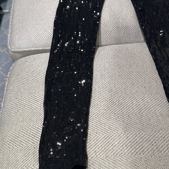 TART black sequin leggings size small - Picture 4 of 5